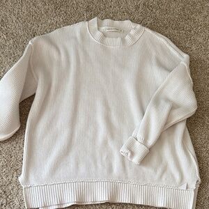 Moon & Madison Cream Crewneck Sweater